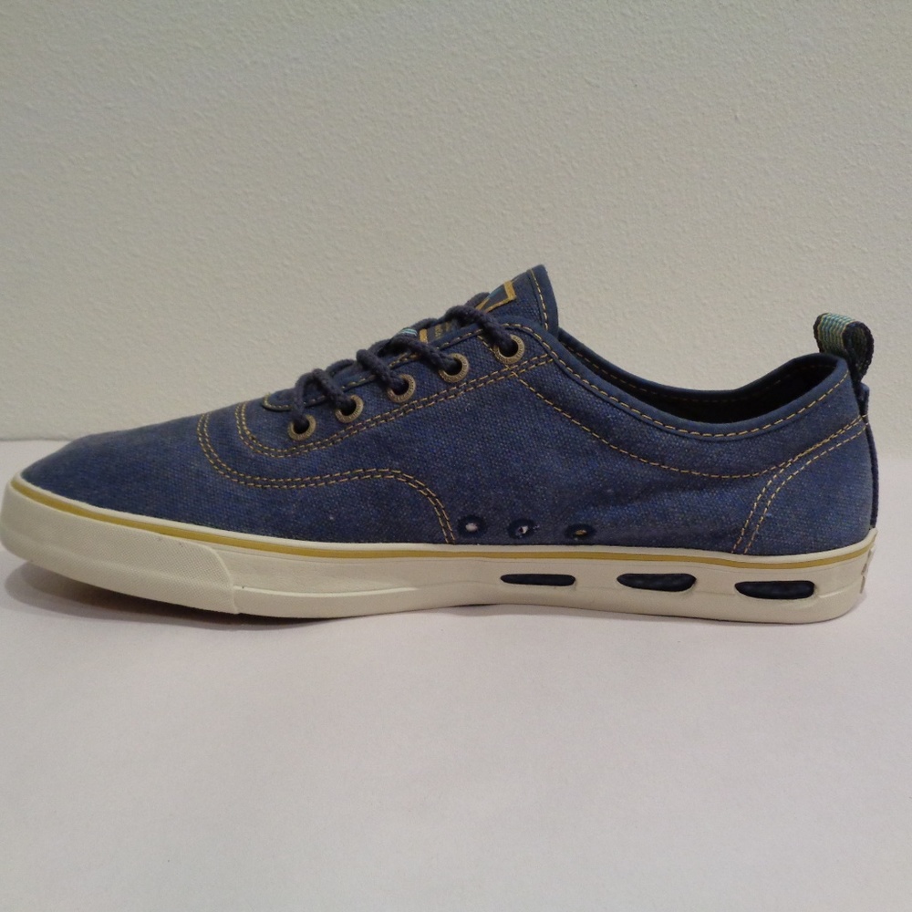 Columbia VULC N VENT Blue Canvas Sneakers - Picture 3 of 8
